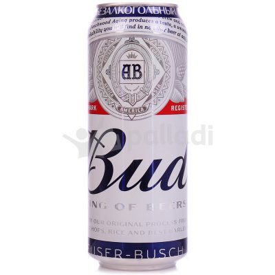 Пиво BUD  0,45л безалкогольное