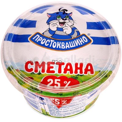Сметана Простоквашино 25% 180г