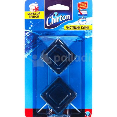 Чистящий кубик для унитаза Chirton 2*50г Морской Прибой