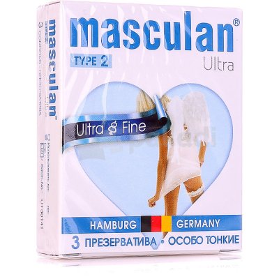 Презервативы Masculan Ultra2 Fine Особо тонкие (3шт)