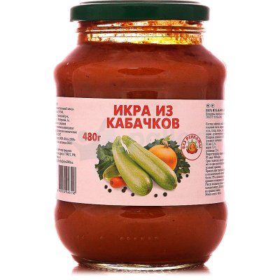 Икра из кабачков 480г Без рекламы 