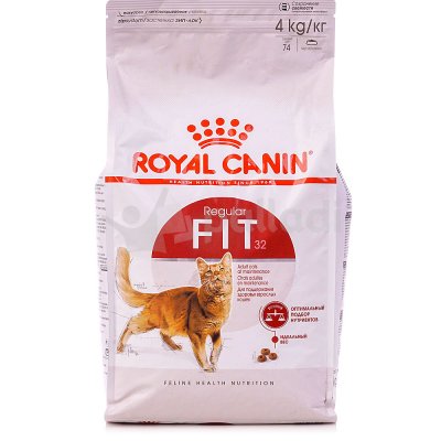 Royal Canin Fit 32 Корм для кошек для активных кошек, имеющих доступ на улицу 4 кг
