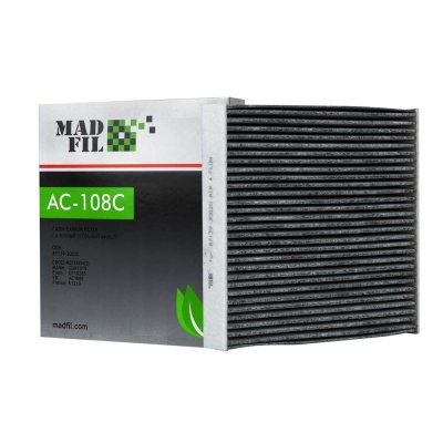 Фильтр салонный MADFIL AC-108C  (OEM 87139-30020)
          Артикул: AC-108C