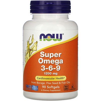 NOW Super Omega 3-6-9 (90 капс)