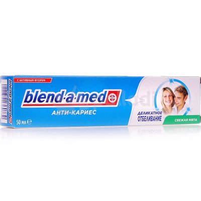 Зубная паста BLEND-A-MED Анти Кариес Деликатное отбеливание 50мл