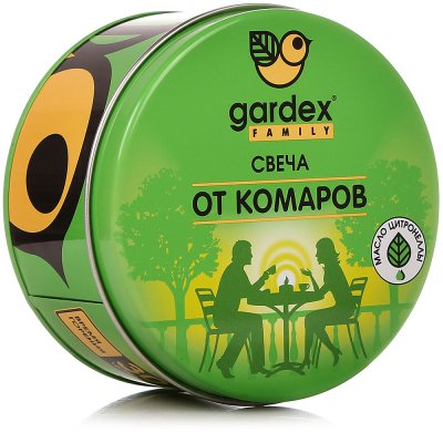 Свеча репеллентная от комаров Gardex Family 200г