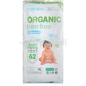 Трусики-подгузники MARABU ORGANIC для детей XL 12кг+ 62шт 