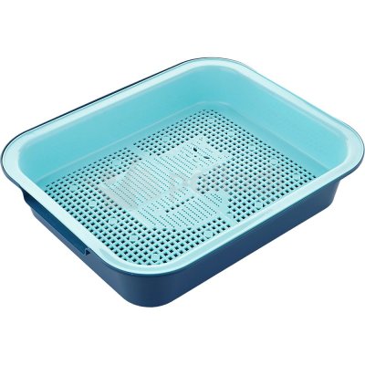 Туалет для кошек с сеткой 31,5 х 38 х 8см  Альтернатива