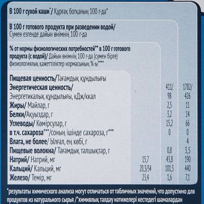 Каша Гербер 180г молочная мультизлаковая 6 месяцев яблоко/черника