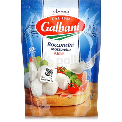 Сыр Моцарелла Galbani 45% 200г 8 шариков