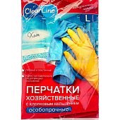 Перчатки резиновые ClearLine L 1пара особопрочные