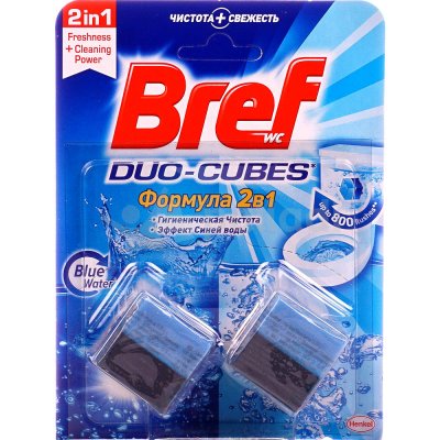 Средство чистящее для унитаза Bref Duo-Cubes 2*50г