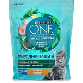 Корм Purina ONE Природа здоровья 750г для кошек  с курицей