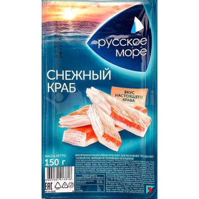 Крабовые палочки Русское Море 150г Снежный краб