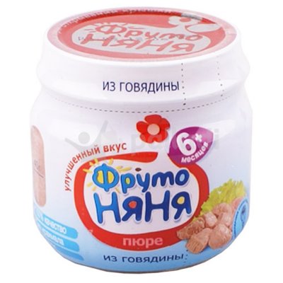 Мясное пюре Фруто Няня 80г говядина ст/б 