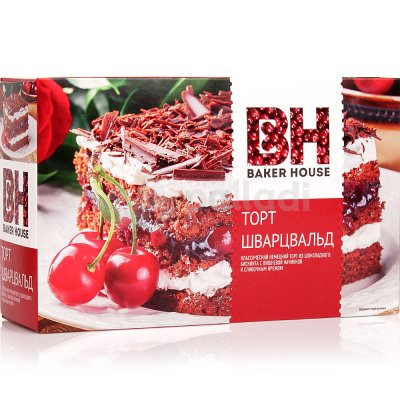 Торт бисквитный Baker hause 350г Шварцвальд