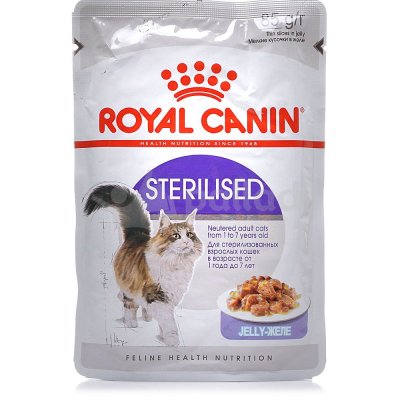 Royal Canin Sterilised Корм для взрослых стерилизованных кошек в желе 85г 