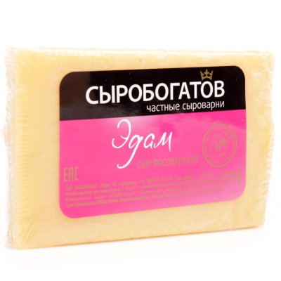 Сыр СыробогатовЪ 200г Эдам 45%