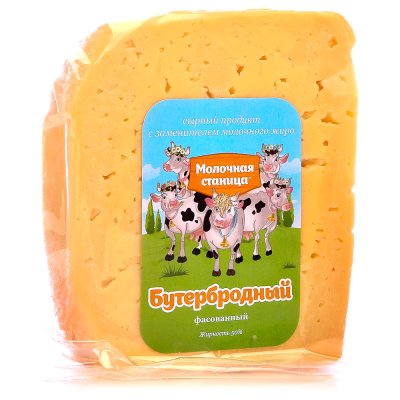 Сырный продукт Молочная станица 250г Бутербродный 50% 