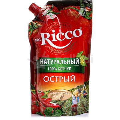 Кетчуп Mr.Ricco 350г Острый