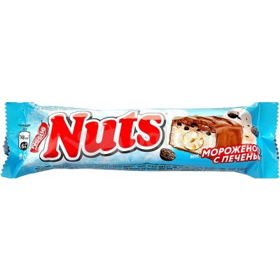 Батончик Nestle Nut вкус мороженого с печеньем 60г