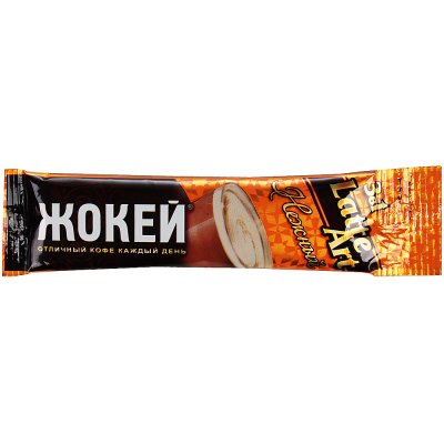 Кофе Жокей Latte Art 3в1 18г нежный