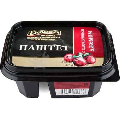 Паштет Егорьевская 150г с клюквенным джемом