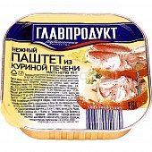 Паштет ГлавПродукт 95г из куриной печени нежный