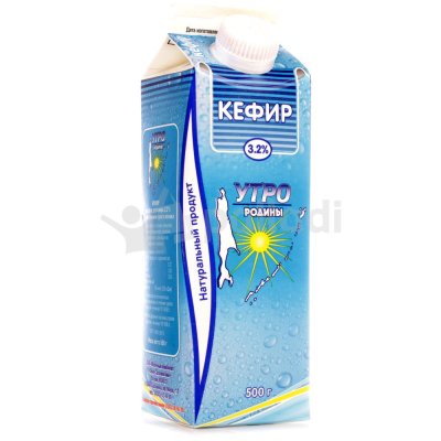 Кефир Утро Родины 3,2% 500мл т/п
