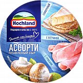 Сыр плавленый Хохланд 140г ассорти сливочный/ветчина/грибы