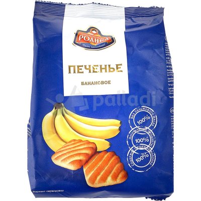 Печенье Банановое 210г КФ Родина 
