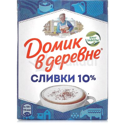 Сливки Домик в деревне 10% 200г т/п