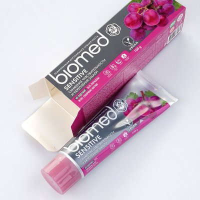 Зубная паста BioMed SENSITIVE 100г снижение чувствительности и укрепление 
