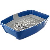 Туалет для кошки с сеткой Сибирская Кошка Евро 43,5x31x11см