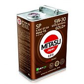 Масло моторное 5W30 SP MITASU GOLD Plus 4л синтетическое
          Артикул: MJ-P01/4