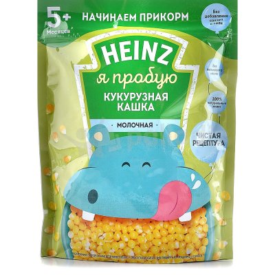 Каша Хайнц 180г кукурузная молочная с 5 месяцев