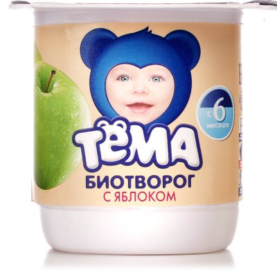 Биотворог Тема 4,2% 100г яблоко  Срок годности  до 29.08.2017г