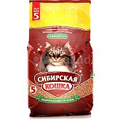 Наполнитель для кошачьих туалетов впитывающий Сибирская кошка Универсал 5л