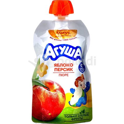 Пюре Агуша 90г яблоко-персик