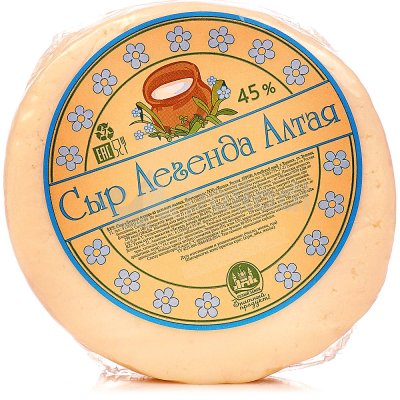 Сыр Легенда Алтая мягкий 300г 45% 