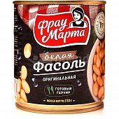 Фасоль Фрау Марта 310г белая в с/с 