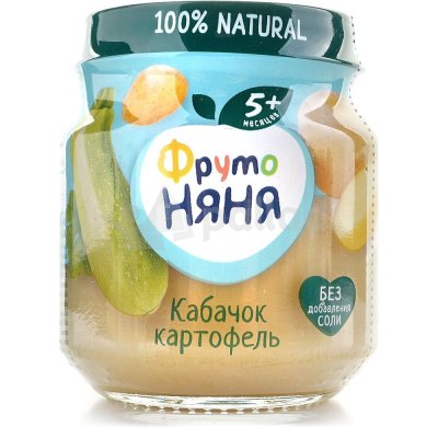 Пюре Фруто Няня 110г кабачки и картофель