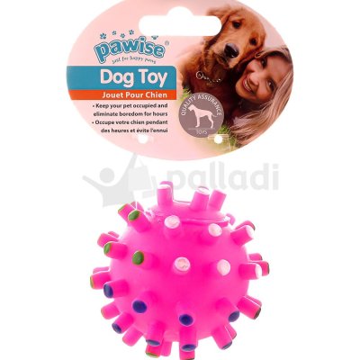 Игрушка для собак мяч колючий  винил 6,5см арт 14141