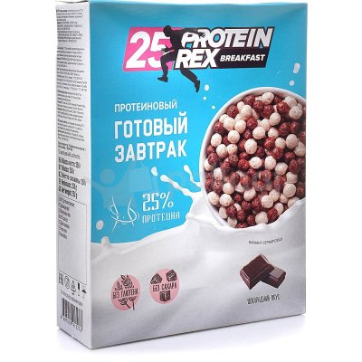 Готовый завтрак Protein Rex Breakfast 25% протеиновый 250г Шоколадный вкус