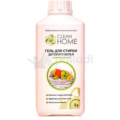 ЭКО Средство для стирки детского белья CLEAN HOME Гель 1л 