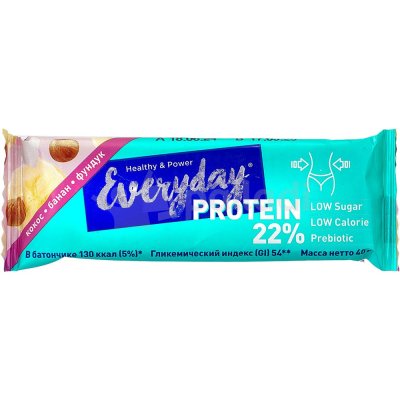 Батончик мюсли Everyday PROTEIN 40г кокос-банан-фундук
