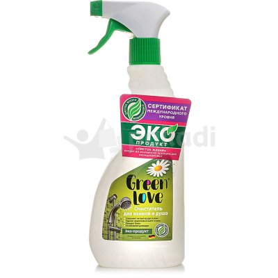 ЭКО очиститель для ванной и душа GREEN LOVE 500мл