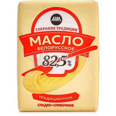 Масло сливочное Белорусское Традиционное 180г 82,5%