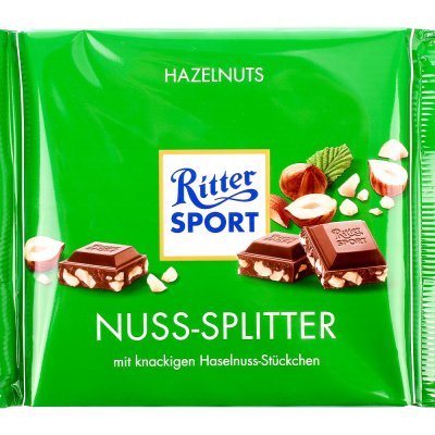 Шоколад Ritter SPORT 250г NUSS-SPLITTR молочный с фундуком срок до 24,06,17г