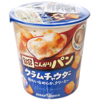 Суп-пюре Pokka Sapporo 28г с малюсками и сухариками